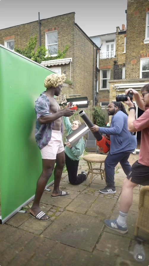 Luxury fantasy collides with the reality of the film set.